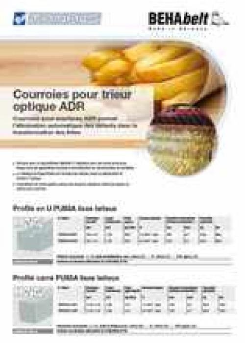 Courroies pour machines ADR