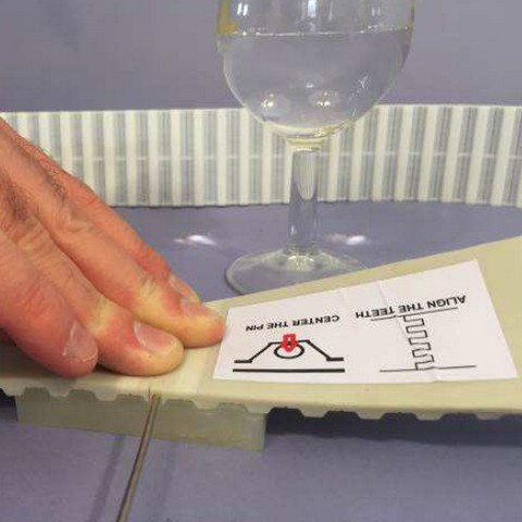 Insertion de la tige filetée
