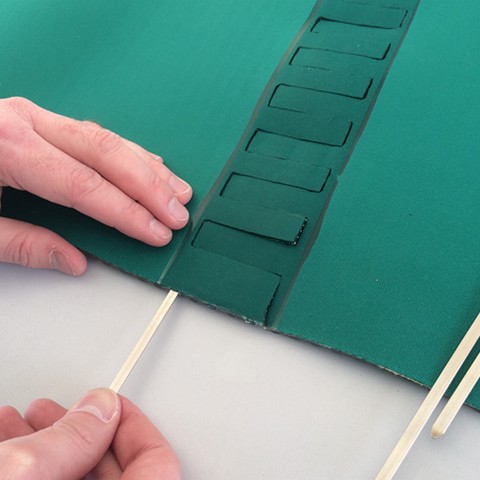Mise en place des tiges