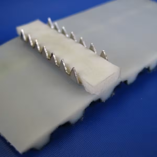 Courroie dentée avec des taquets crampons