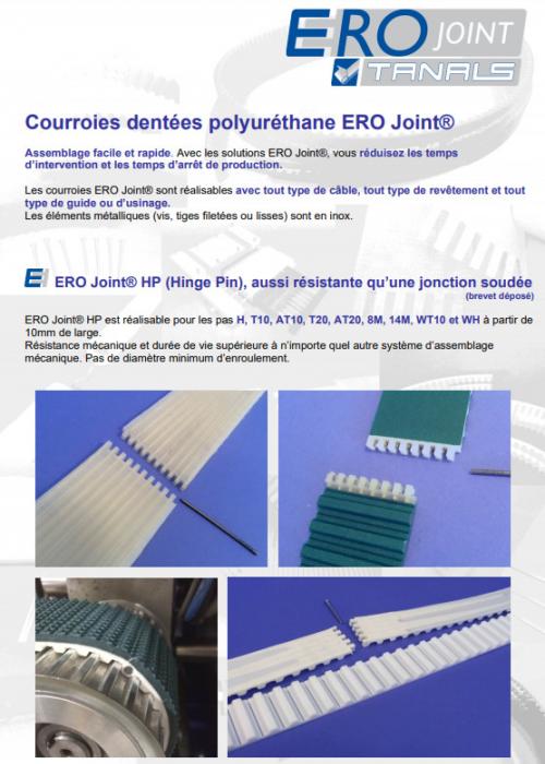 ERO Joint - documentation courroies à jonction rapide