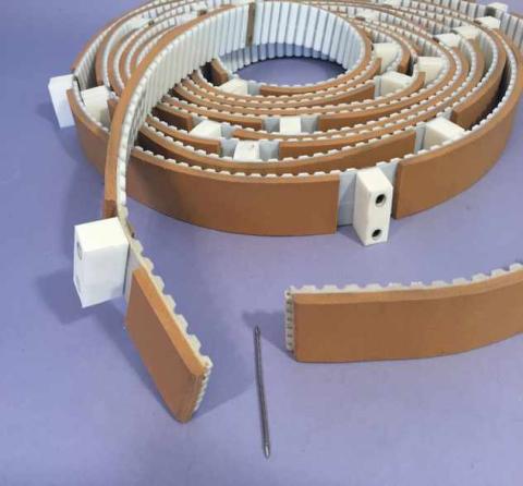 ERO Joint HP avec revêtement Sylomer et tasseaux vissés