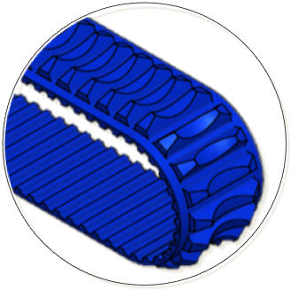 Courroie dentée alimentaire pour le transport de saucisses Handtmann_Norditec